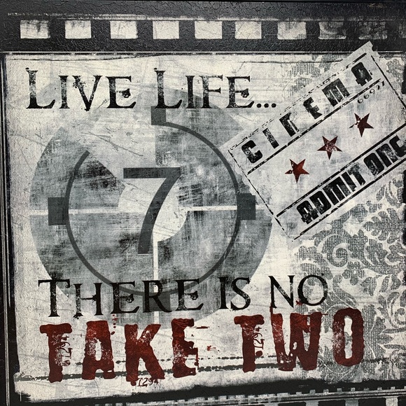 Movie reels graphic chunky wall art decor picture - Picture 8 of 8